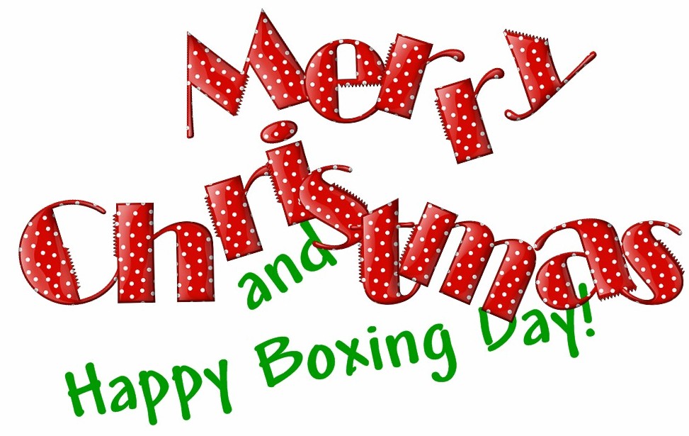 Happy BOXING DAY! Boxing day? What the stink is boxing day.